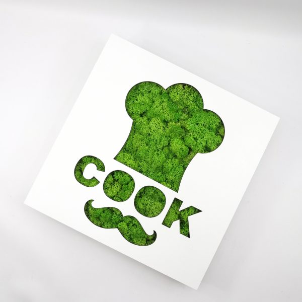 Tablou licheni - In love with COOK 50x50
